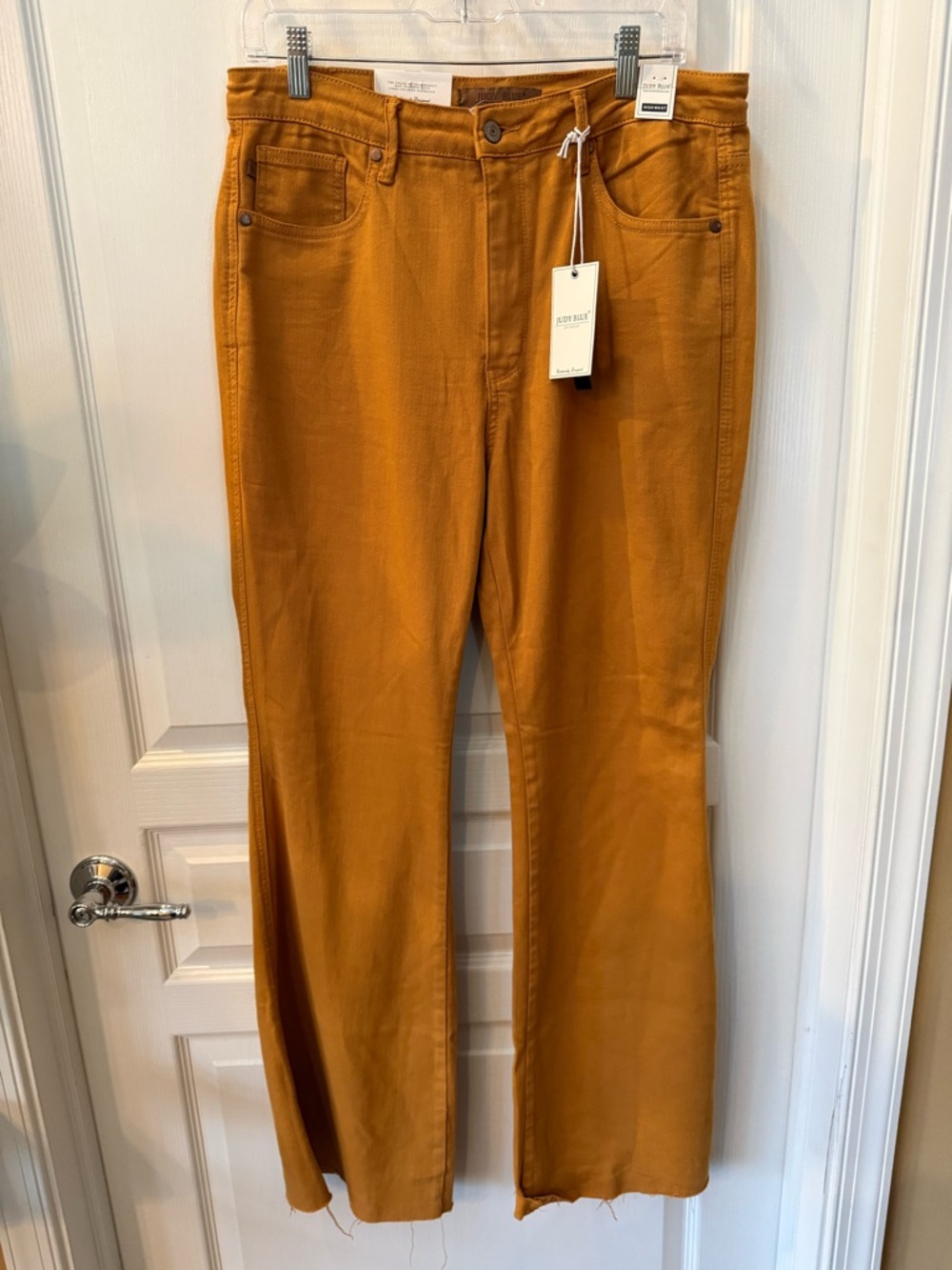 NWT Judy Blue Wide-Leg Jeans in Mustard Gold
